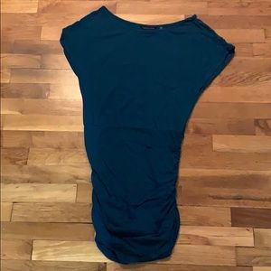 Turquoise off shoulder dress